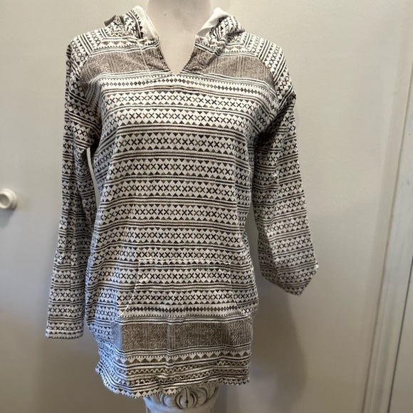 Earthbound trading co. Baja Hoodie boho beach casual jacket s - Picture 1 of 7